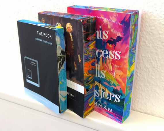 Paper And Book Edge Marbling