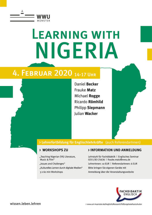 Plakat Learning with Nigeria 