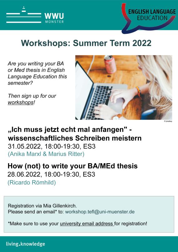 Workshops Summer Term 2022 Poster