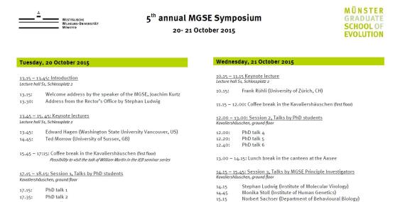 Mgse Symposium 2015 Program Thumbnail
