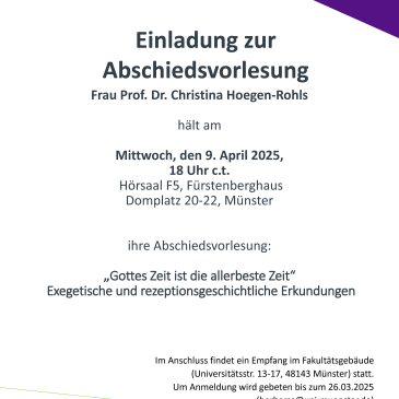 Abschiedsvorlesung Hr Plakat