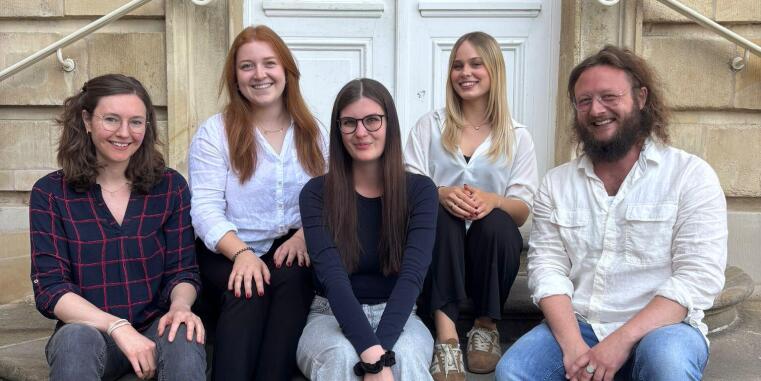 v.l.n.r.: Andrea Neuenfeldt, Laura Hahn, Sophie Mensing, Liv Stiemke, Timo Dexel