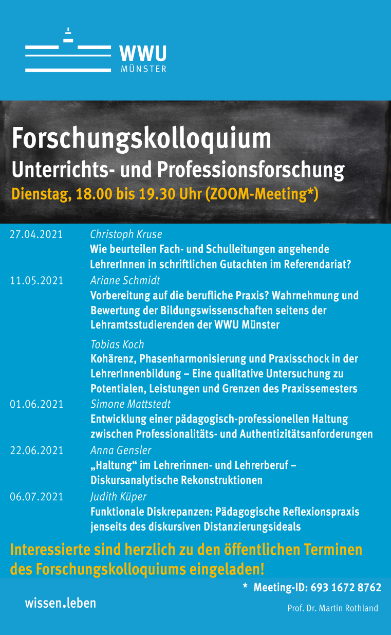 Plakat Forschungskolloquium