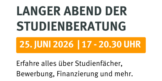 Flyer zum Langen Abend der Studienberatung