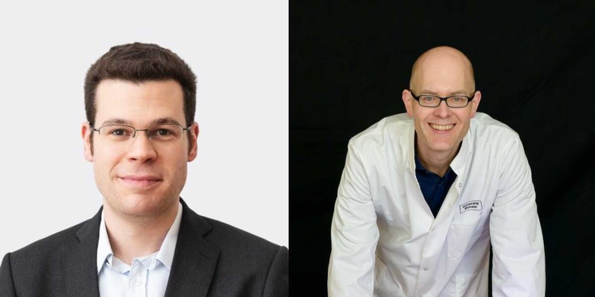 Poträtbild von Prof. Dr. Frank Glorius und Prof. Dr. Wolfgang Zeier