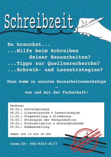 Schreibzeit Flyer