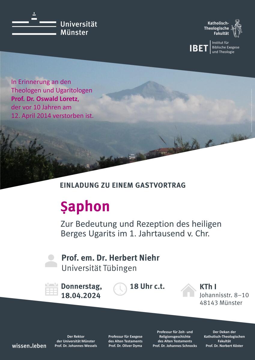 Universität Münster > Fachbereich 2 > Institut für Biblische Exegese