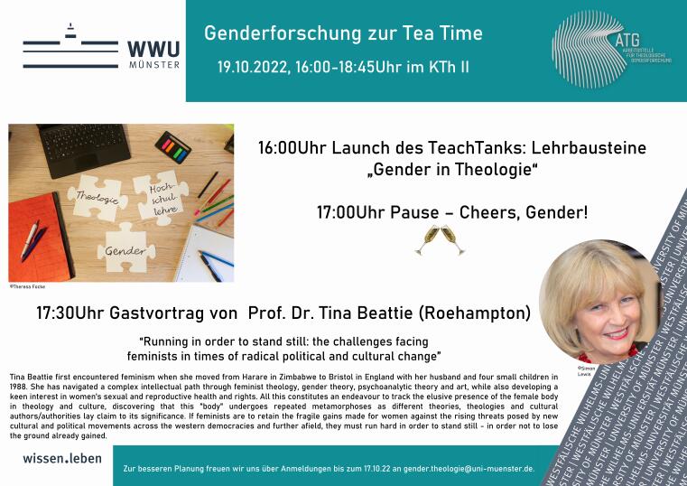 Poster: Genderforschung zur Tea Time