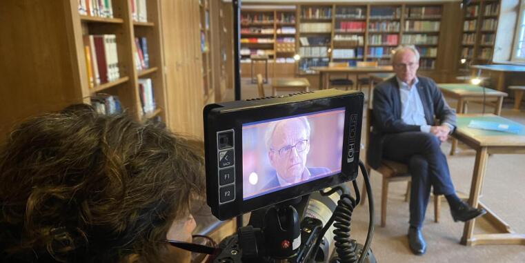Dreharbeiten: Interview Prof. Dr. Hubert Wolf