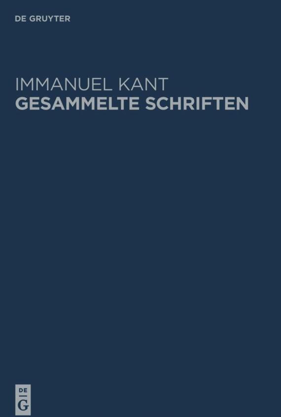 Kant Schriften