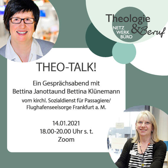 Plakat zur Veranstaltung: Theo-Talk!