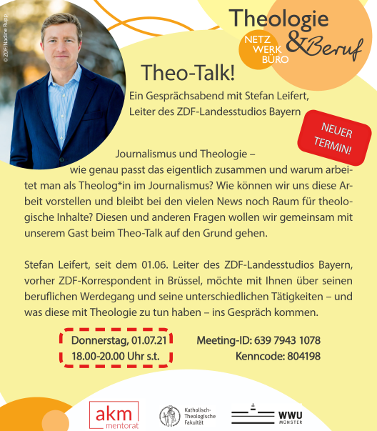 Plakat zur Veranstaltung Theo-Talk!