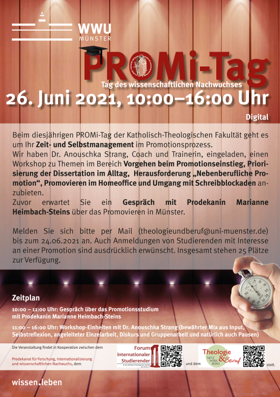 Plakat zur Veranstaltung PROMi-Tag