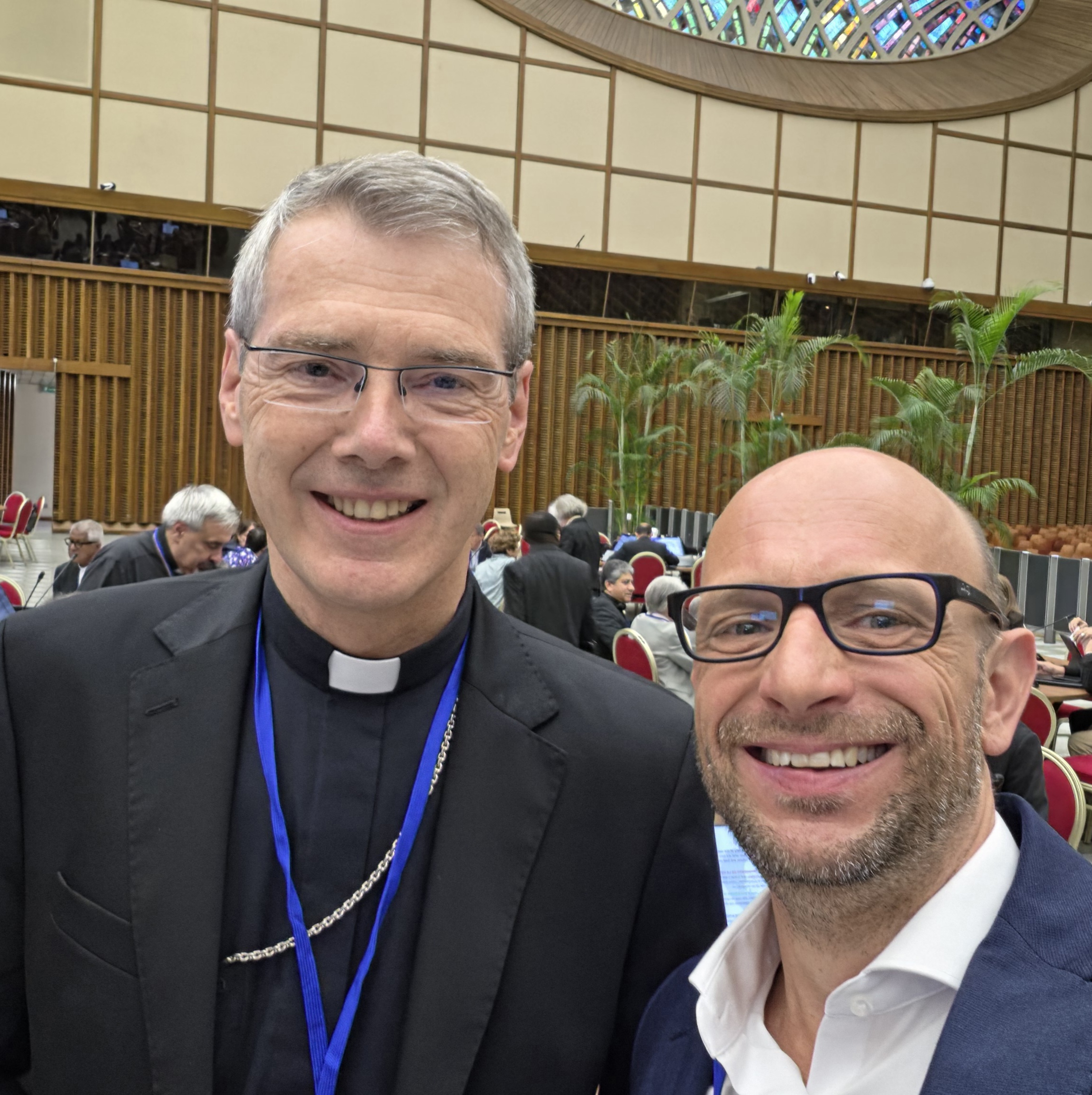Bischof Heiner Wilmer und Professor Christian Bauer in Rom 