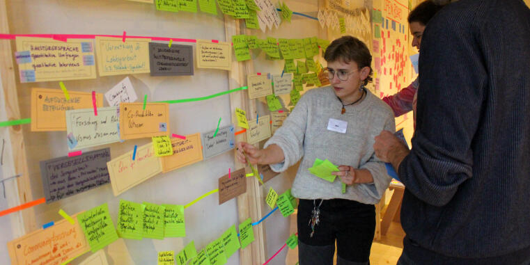 Post-Its  an der Workshop-Pinnwand