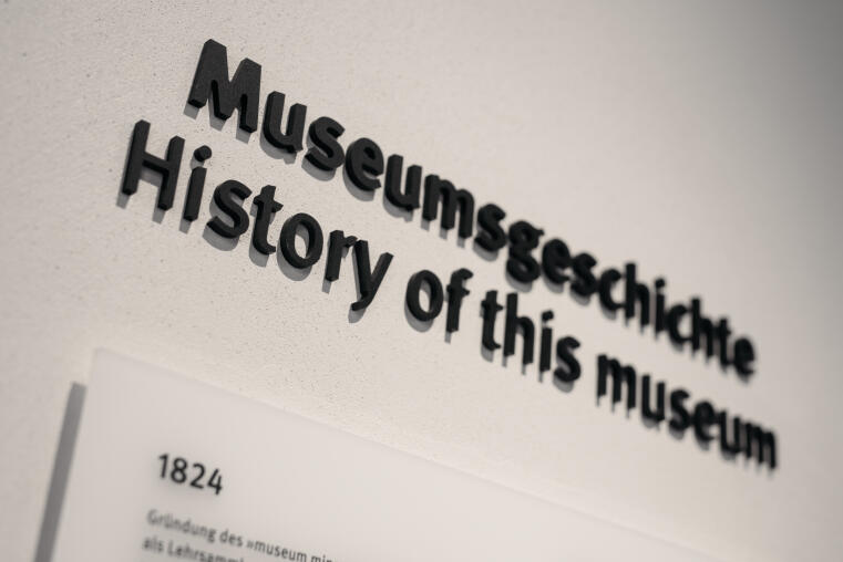 Museumsgeschichte: Bereits 1824 wurde das  „museum mineralogicum et zoologicum‟ gegründet.