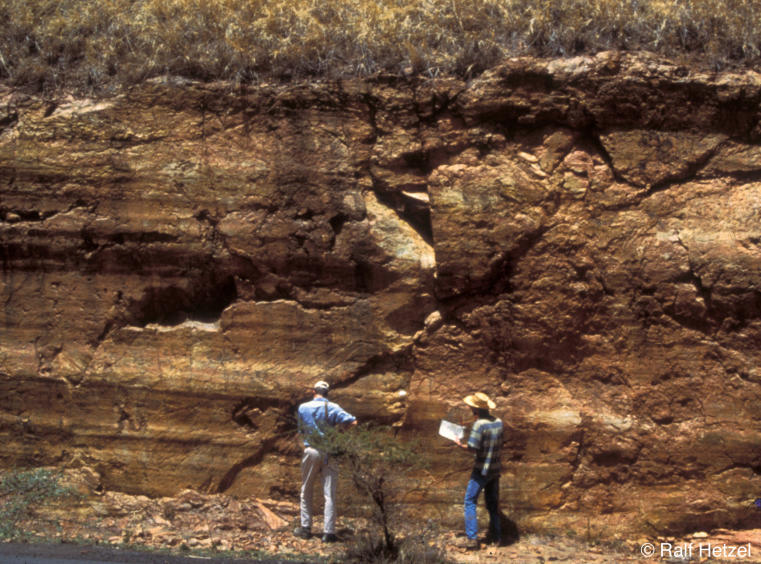 Striated fault surface, Kenya