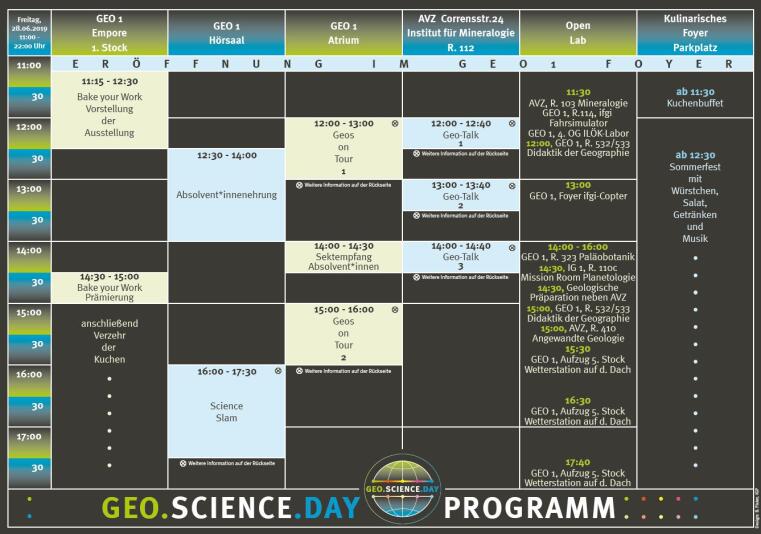 Programm Geo.Science.Day 2019 Seite 1