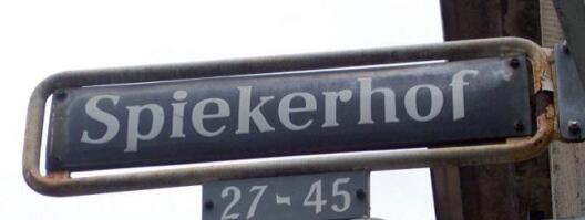 Straßenschild Spiekerhof