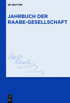 Cover zu Jahrbuch der Raabe-Gesellschaft 2019