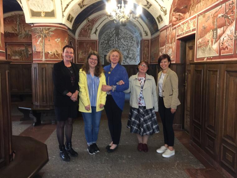 Foto der Delegation an der Uni Vilnius