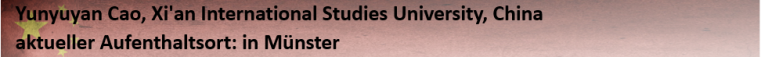 Hinweis zu Yunyuyan Cao