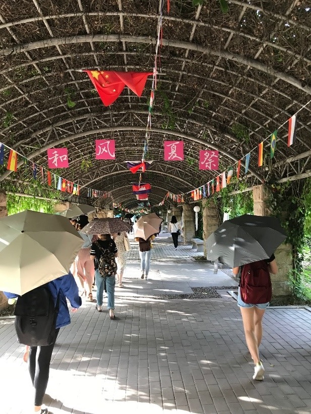 Foto einer chinesischen Straße