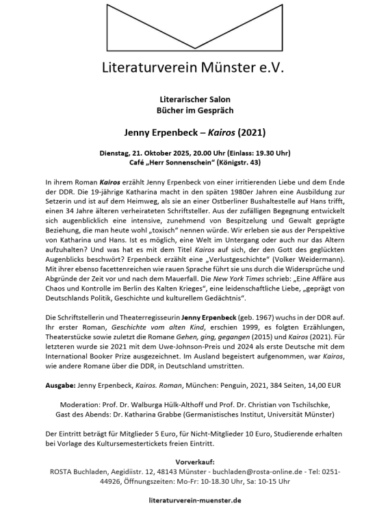 Literarischer Salon 21.10.25