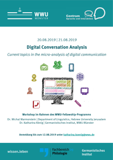 Plakat zum Workshop "Digital Conversation Analysis"