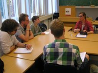 Studenten interviewen Élodie Lecuppre-Desjardin