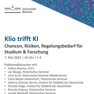 Podiumsdiskussion zum Thema KI und wissenschaftliches Arbeiten