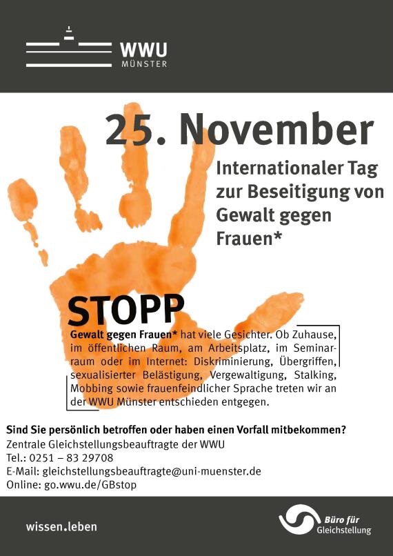 Plakat Tag Gegen Gewalt An Frauen 