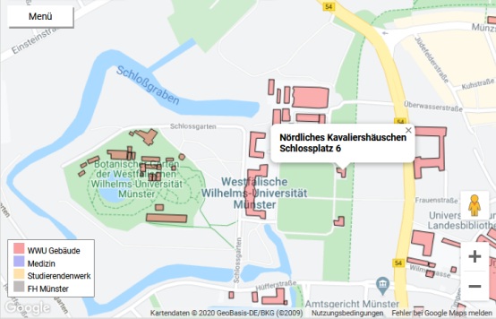 Map uni münster