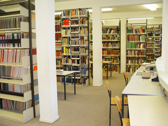 Blick in die Institutsbibliothek
