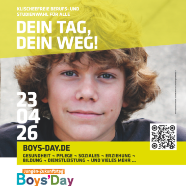 Werbeplakat für den Boys' Day 2026