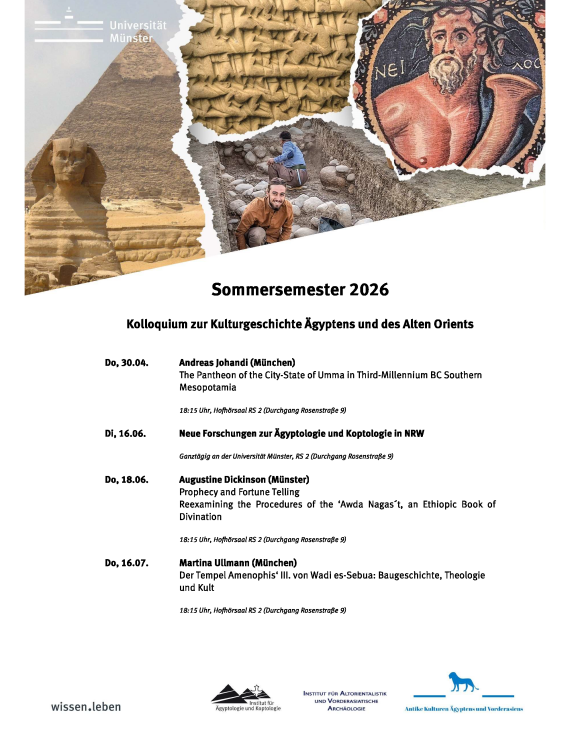 Semesterprogramm der Institute SoSe 2026