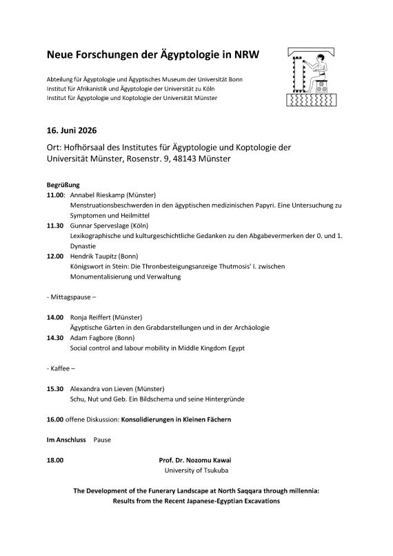 Programm der Neuen Forschungen am 16.06.2026