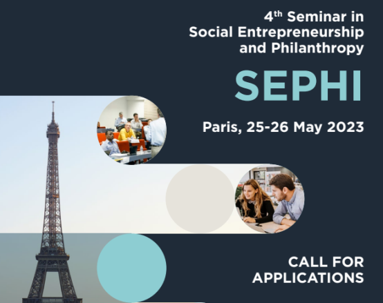 Call for Applications: 4th Seminar in Social Entrepreneurship and Philanthropy (SEPHI)