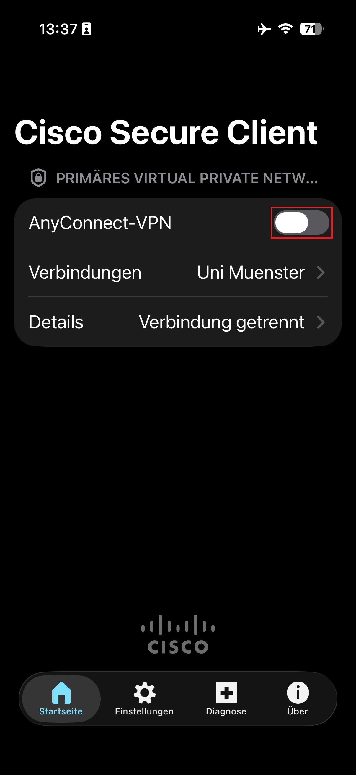 1. VPN-Verbindung herstellen