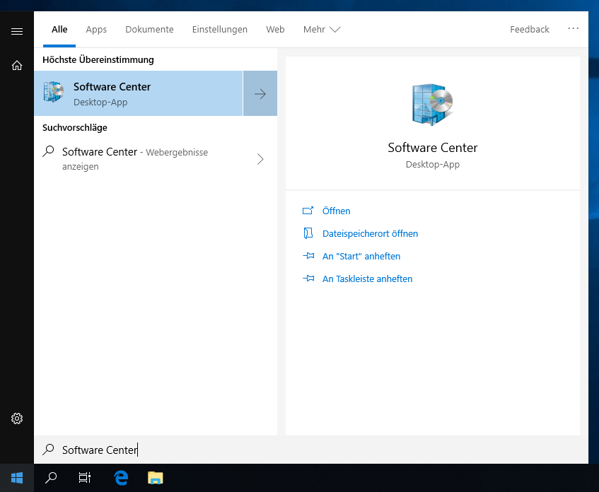 Kein Softwarecenter Symbol auf dem Desktop?