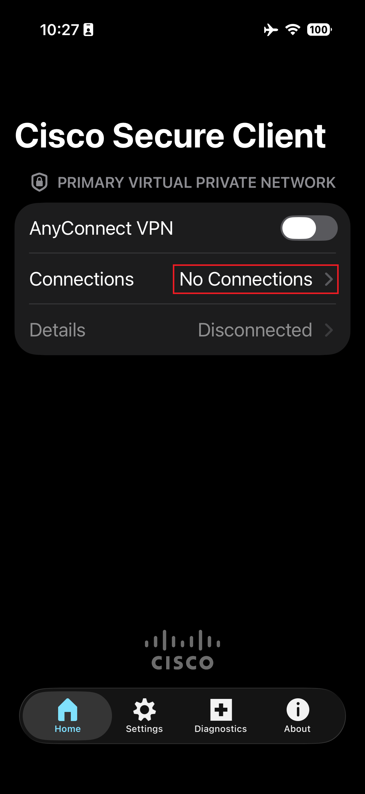 3. Add the VPN connection 