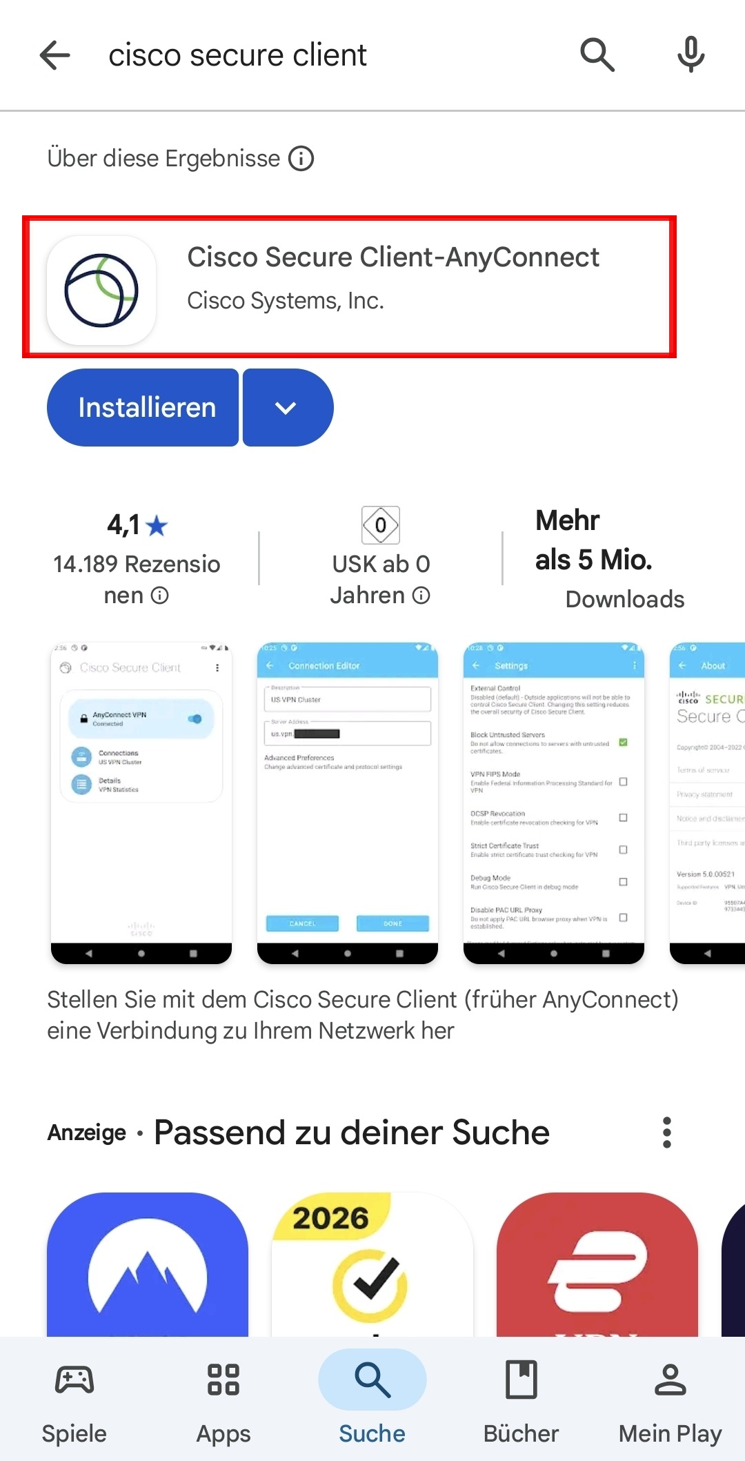1. Client herunterladen