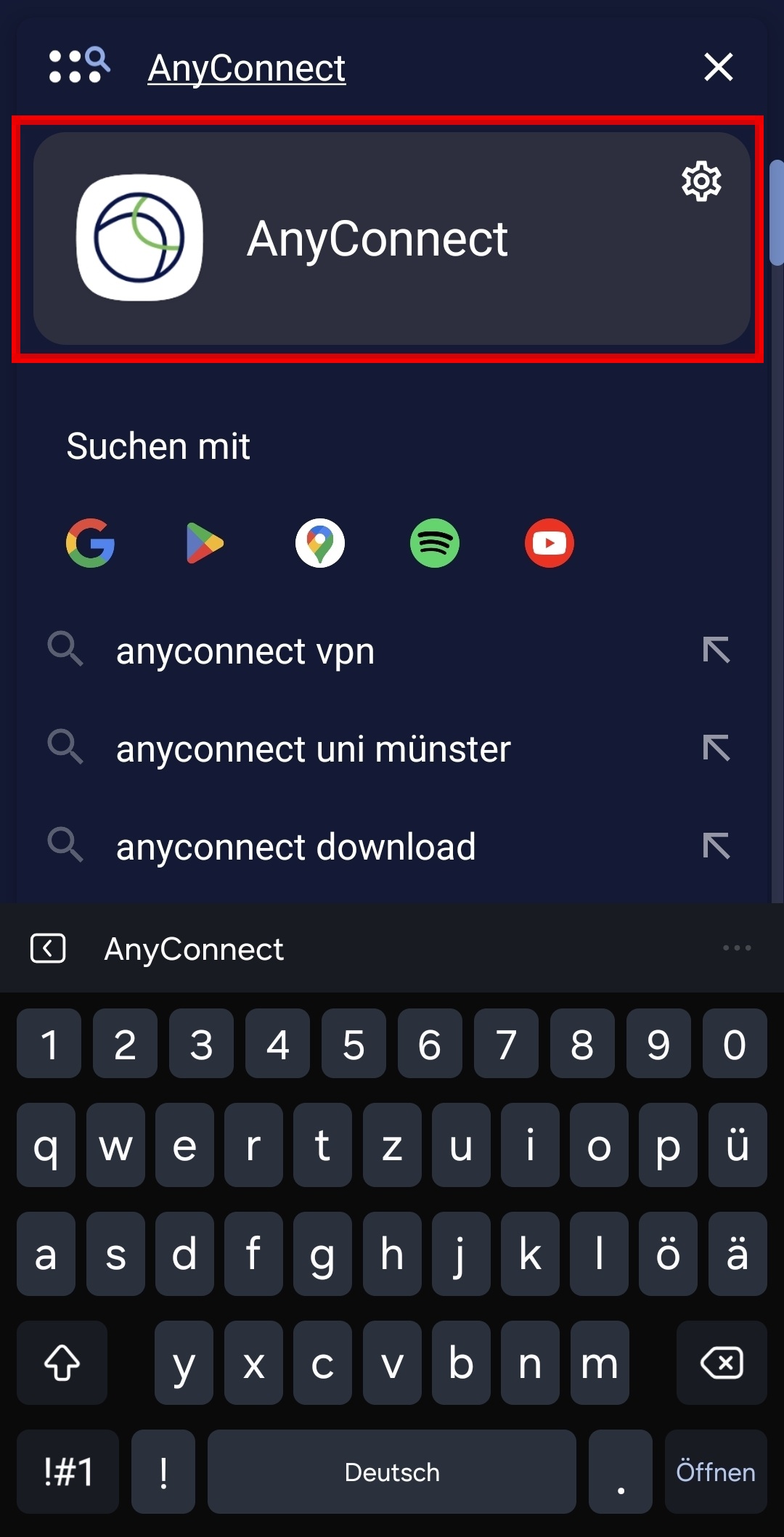 3. App öffnen
