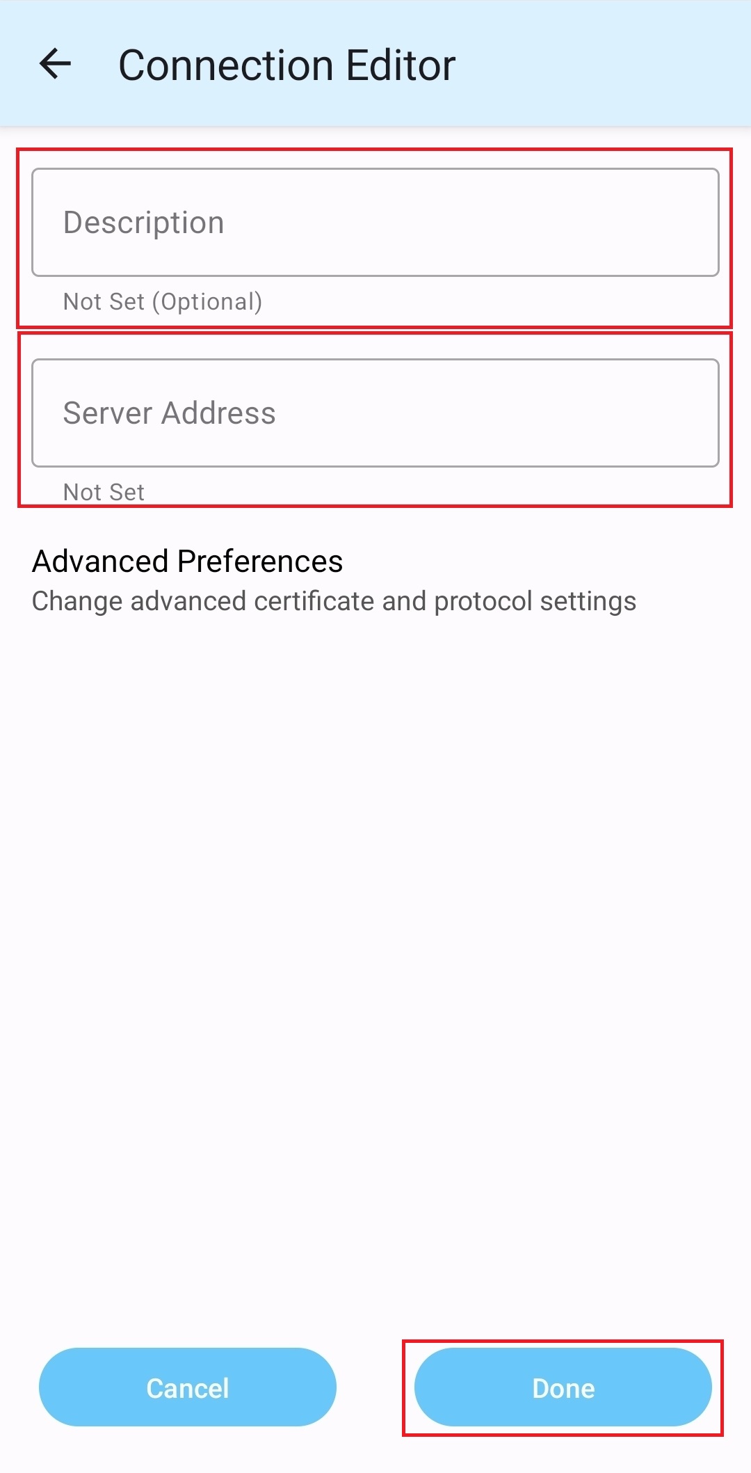 9. Connection Editor