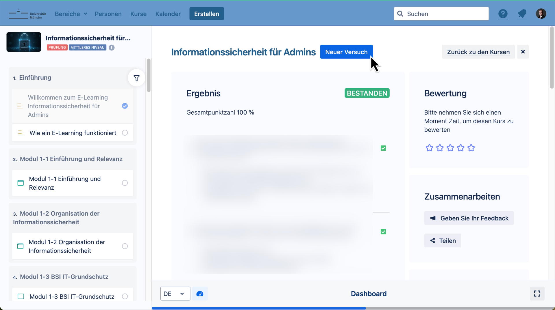 Neuen Versuch starten