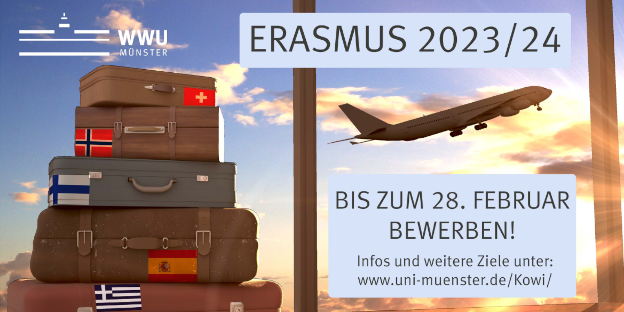 Plakat für die Erasmus-Bewerbung