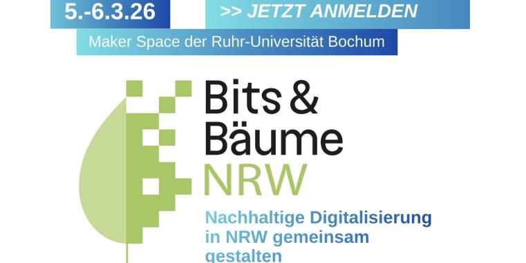 Grafik Bits & Bäume NRW - Nachhaltige Digitalisierung in NRW gemeinsam gestalten
