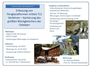 Studienprojekt Blockgletscher