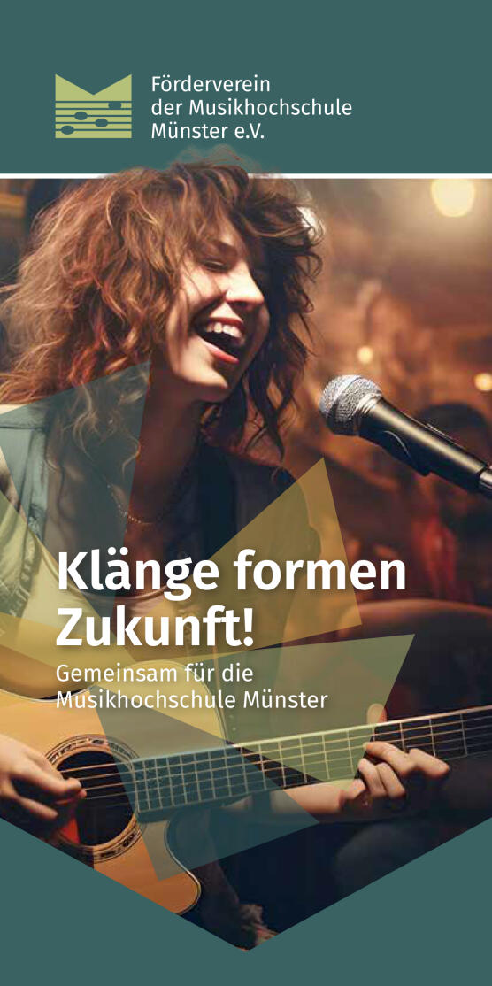 Flyer zum Förderverein der Musikhochschule e.V.