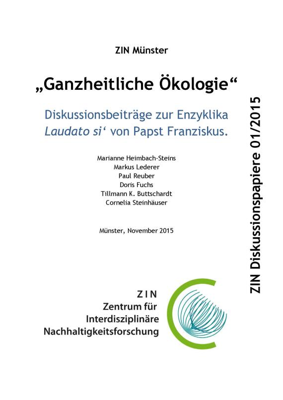 Zin Diskussionspapiere 01/2015 Enzyklika Laudato Si 